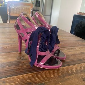Proenza Schouler purple patent leather heels 37.5